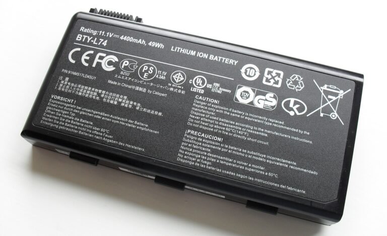 A lithium-ion laptop battery pack